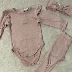 3 Piece Baby Girl Outfit